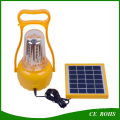 LED que acampa linterna solar que camina la lámpara solar de emergencia LED que acampa solar recargable portátil